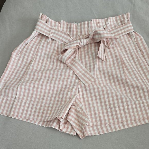 Pink Gingham Women's Shorts - Picture 1 of 6